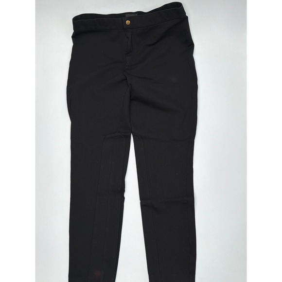 J.Crew Pants - J.Crew Pixie Pants Black Equestrian Skinny Leggings Side Zip 12R Heavy Knit
